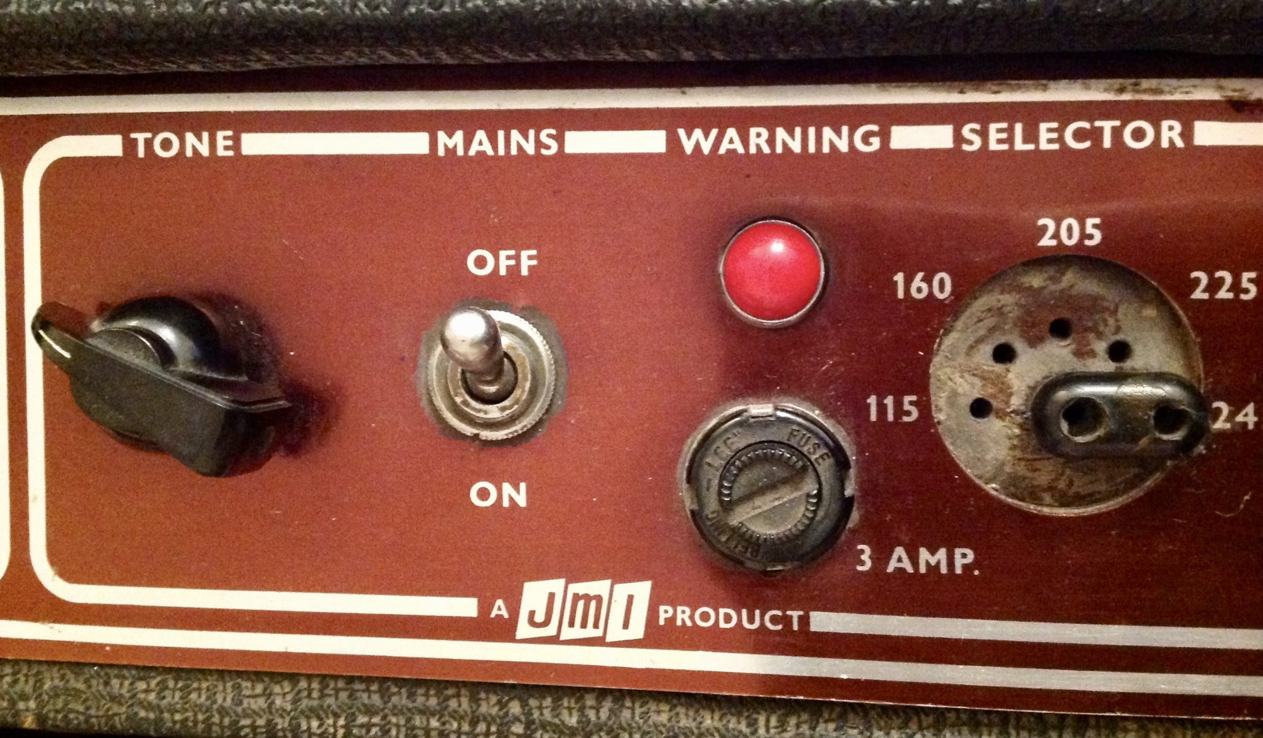 Vox AC30/6 Top panel mains selector image