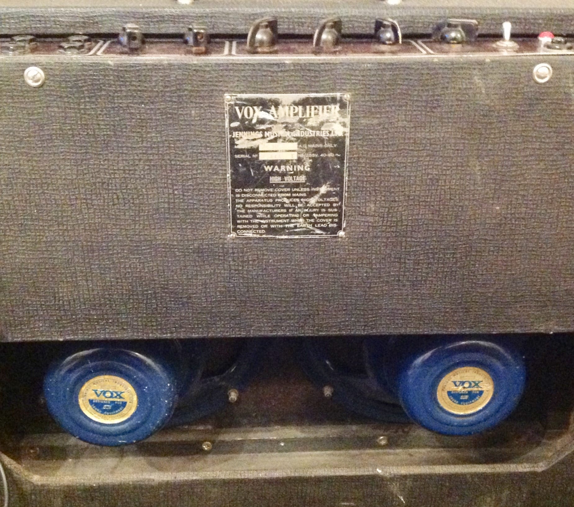 Vox AC30/6 Rear view image