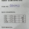 JJ 300B test Certificate example image