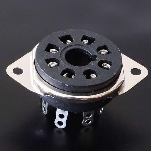 Vintage style octal valve socket
